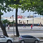Leme De Frente Para O Mar Na Quadra Gourmet Da Atlantica
