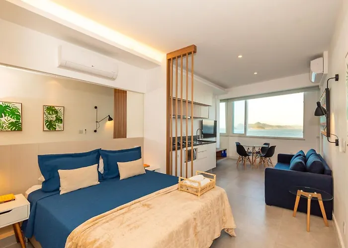 Studio Frente Mar Em Copacabana | A 3806/1203