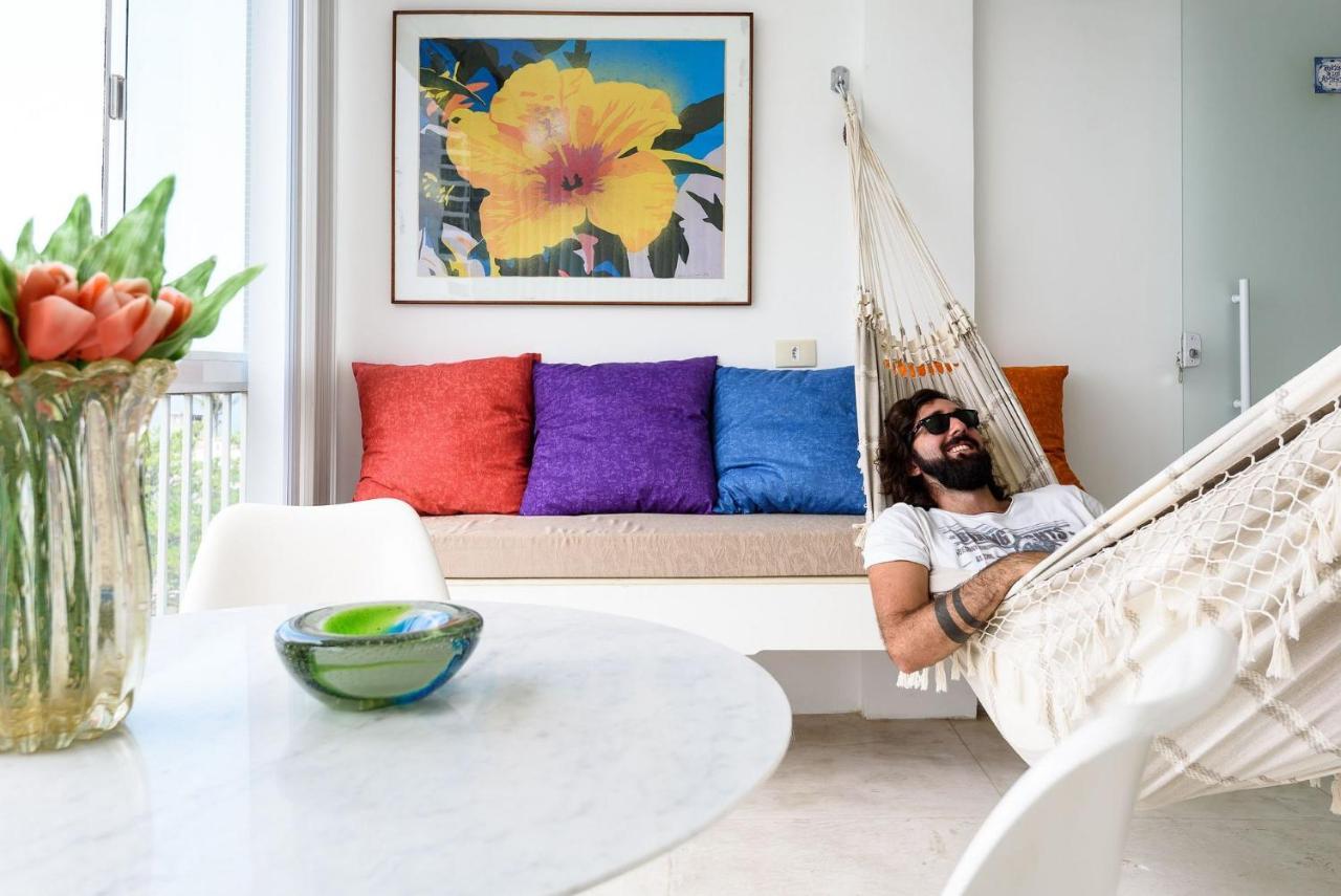 Apartamento Omar Do Rio - V102 Moderno Qto&sala Com Vista Cinematográfica, Garagem, Piscina E Sauna, Internet Rápida E Smart Tv Rio de Janeiro