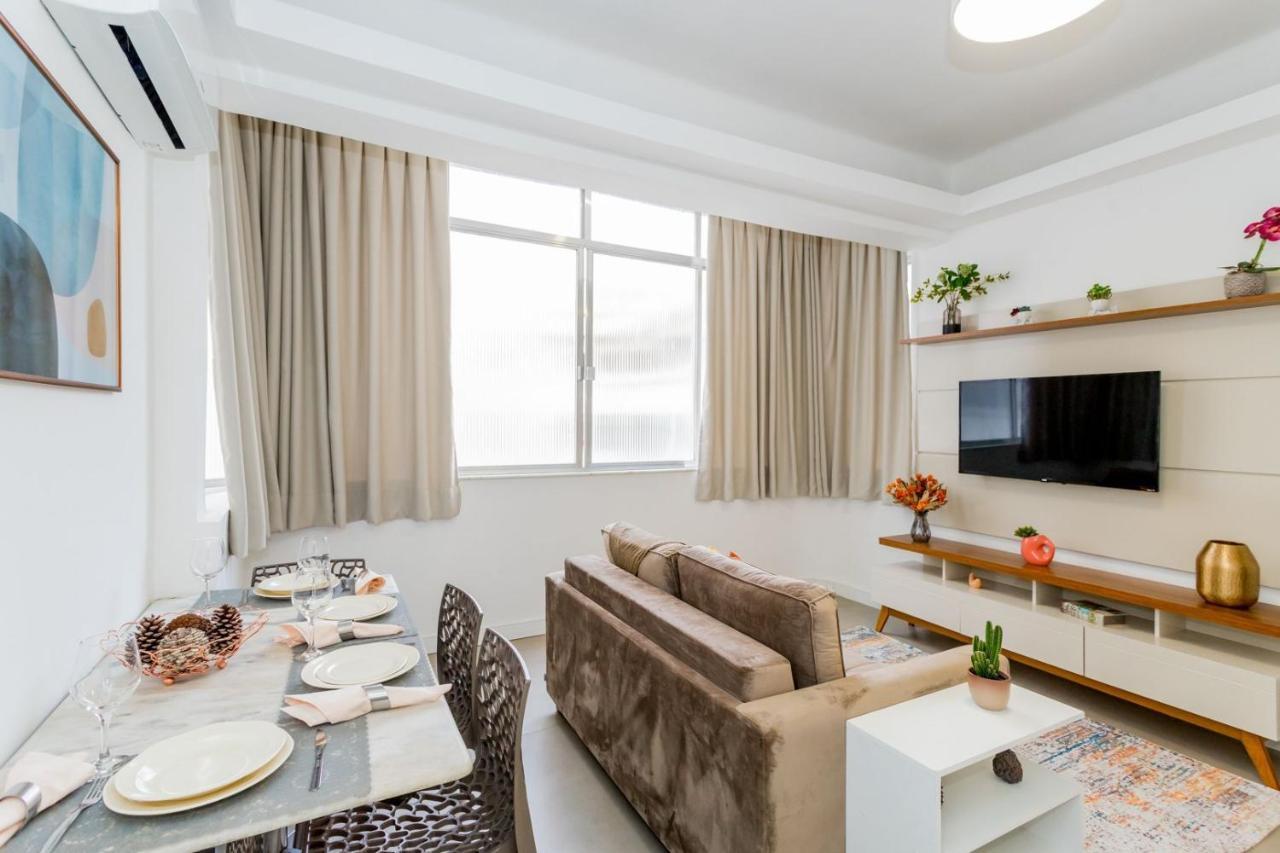 Relax Em Copacabana, E Sala, 150 Mt Da Praia, Cozinha, Maq De Lavar Roupa E Ar Apartamento Rio de Janeiro