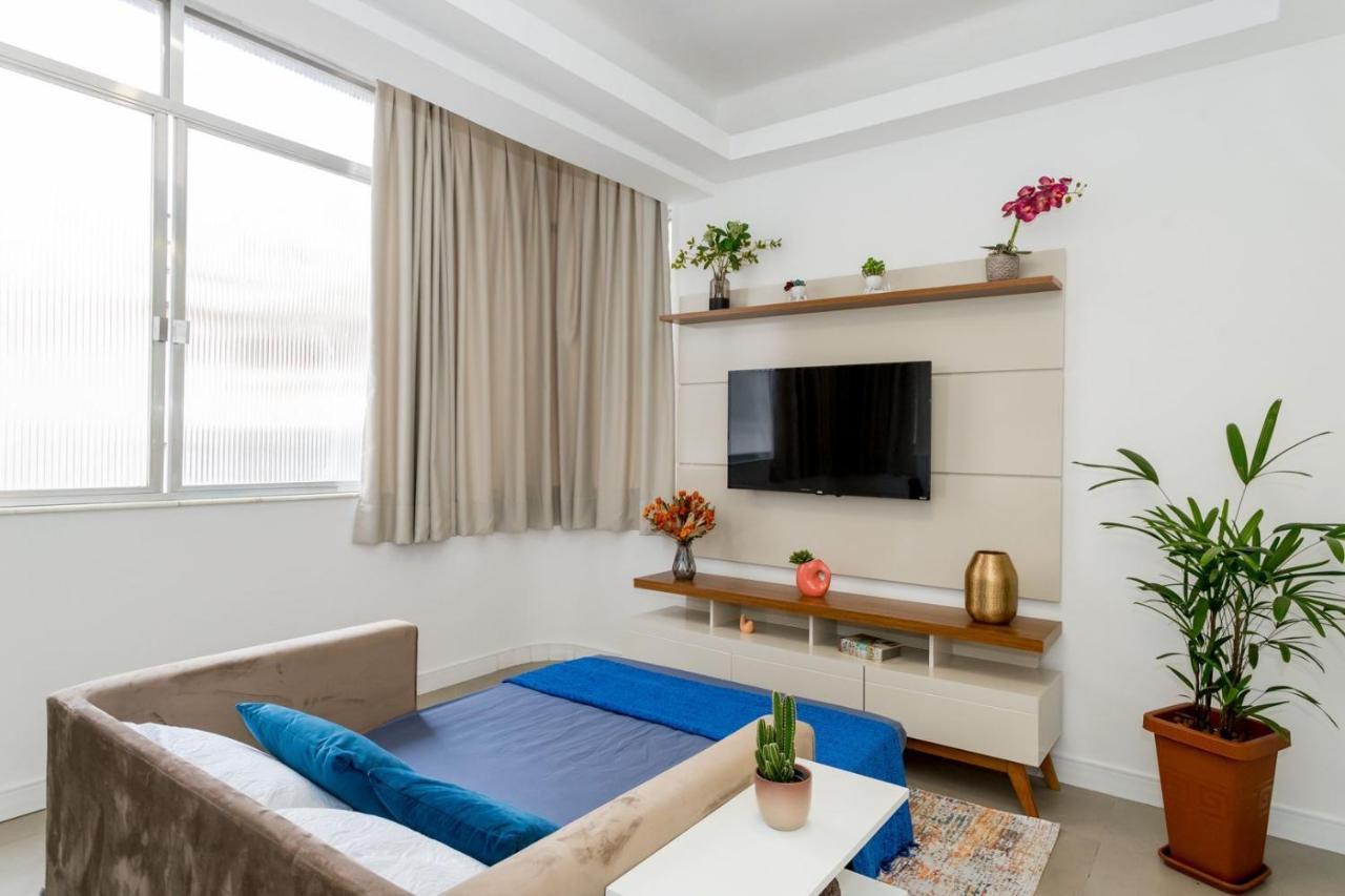 Relax Em Copacabana, E Sala, 150 Mt Da Praia, Cozinha, Maq De Lavar Roupa E Ar Apartamento Rio de Janeiro
