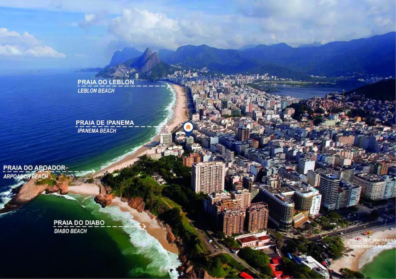 Apartamento 30 Secs To The Beach, 3 Balconies, 2 Bdrms Ensuite Rio de Janeiro