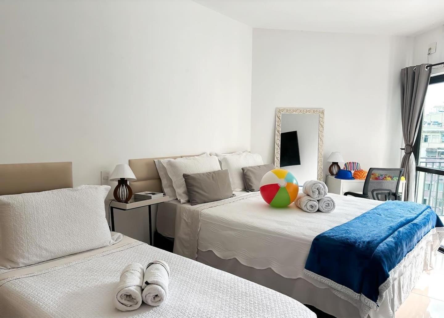 Apartment Copa Vista: Beachfront Comfort With Pool And 24/7 Security Rio de Janeiro