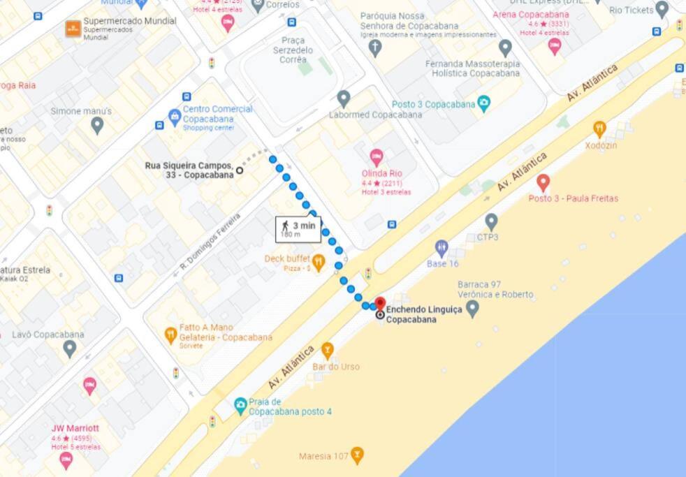 Copacabana Perto Da Praia-2 Quartos-120m2-terreo-200m Metro Apartamento Rio de Janeiro