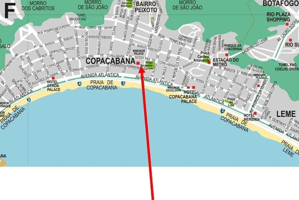 Apartamento Copacabana Perto Da Praia-2 Quartos-120m2-terreo-200m Metro