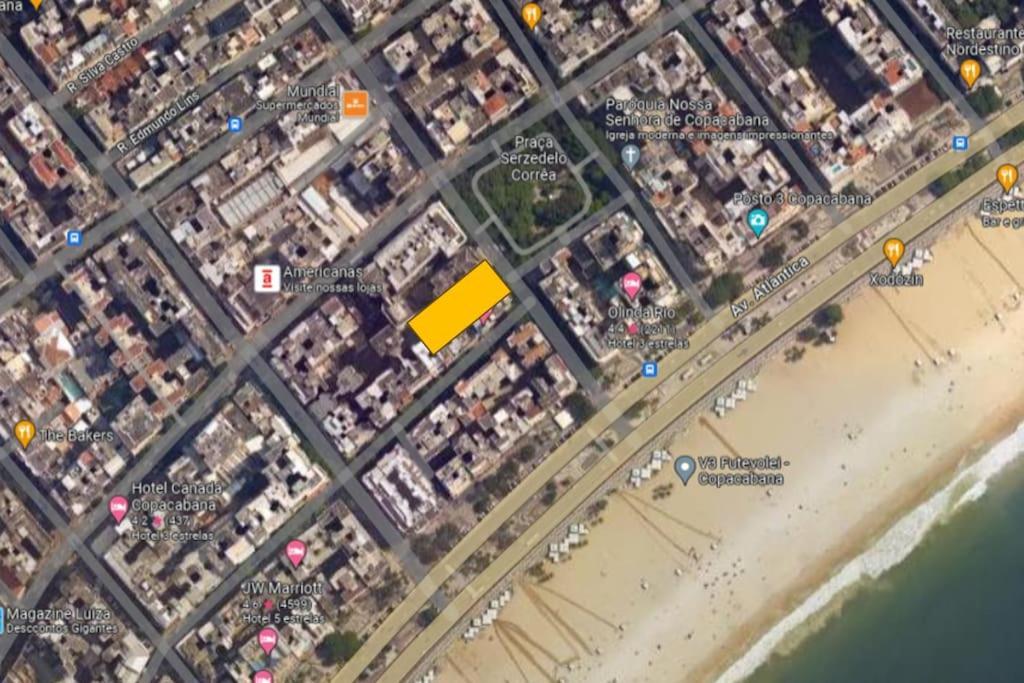Copacabana Perto Da Praia-2 Quartos-120m2-terreo-200m Metro Apartamento