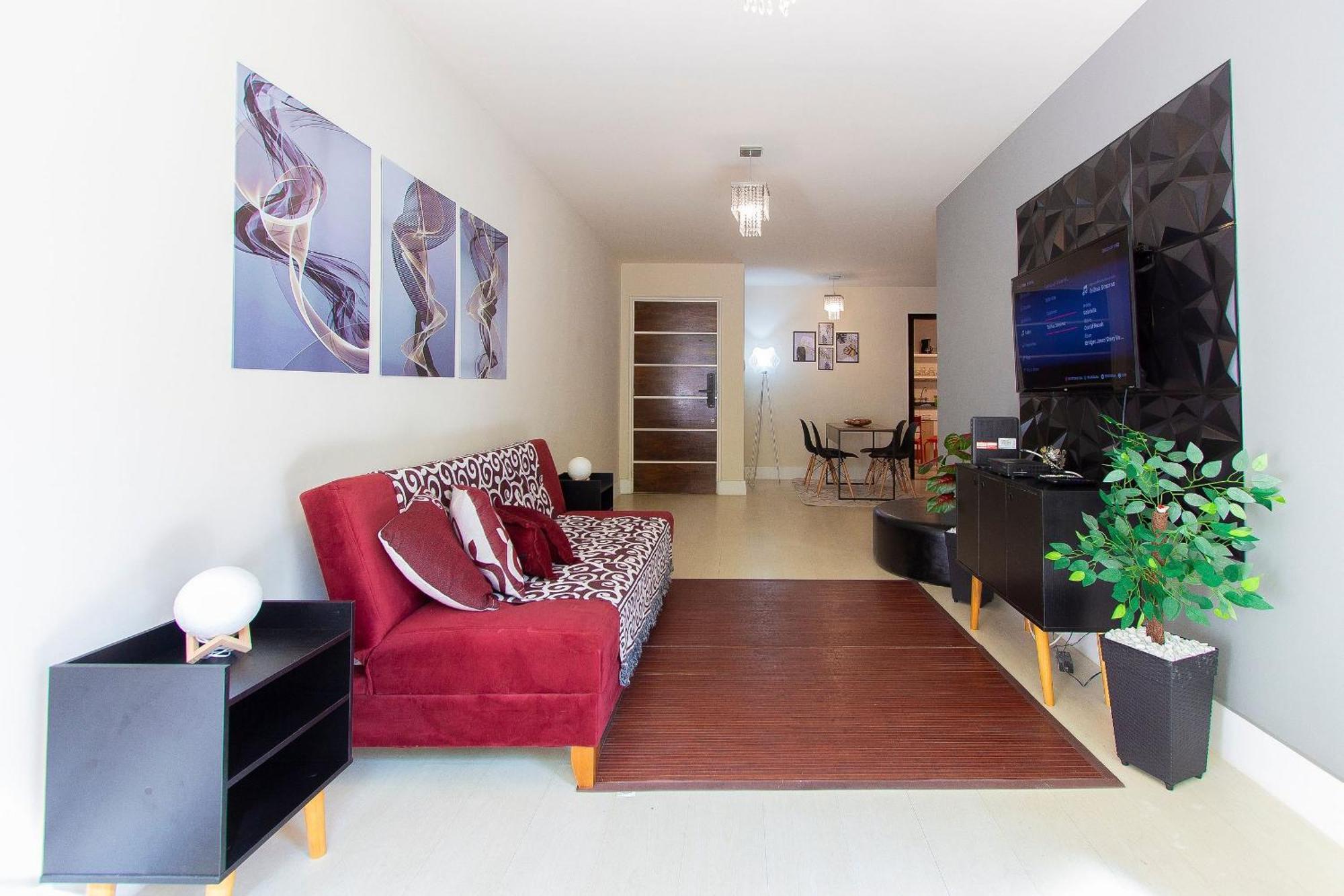 Vista Lateral Mar: Amplo 3qts, 5min Ipanema Apartamento *