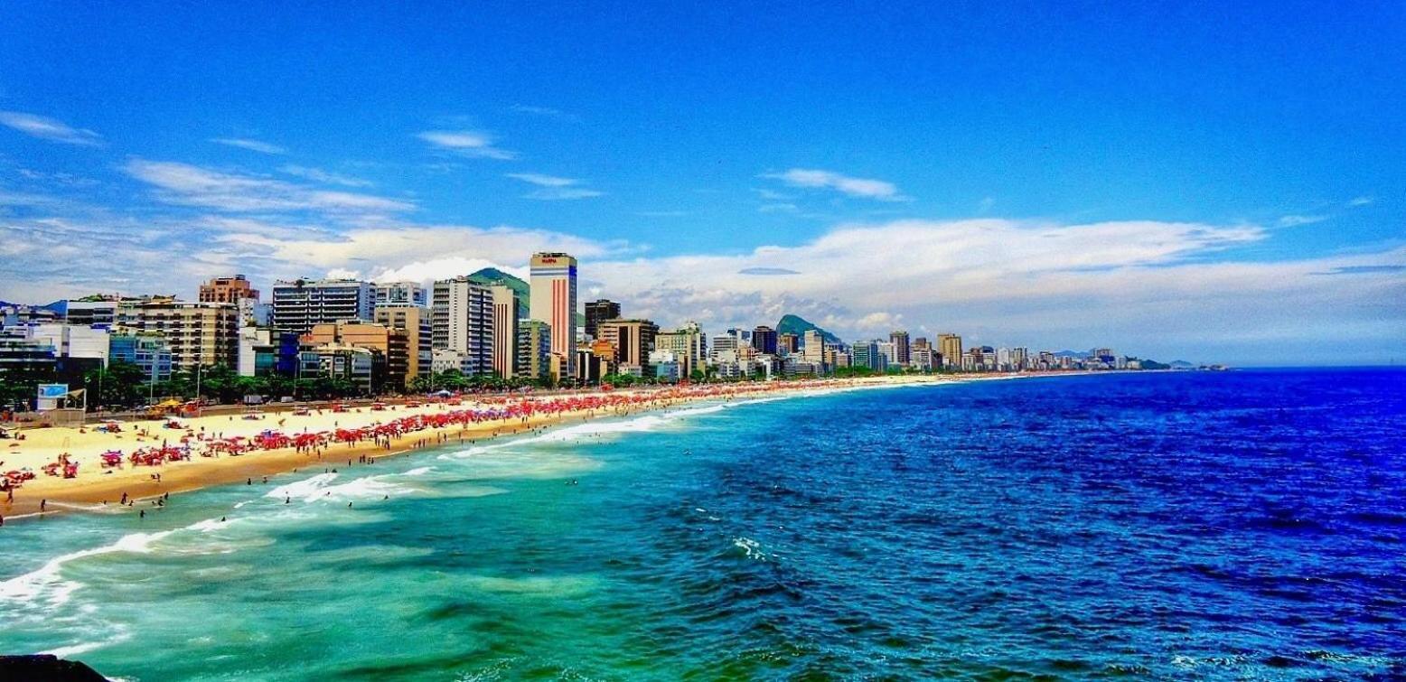 Leblon De 2 Quartos Com Vista Do Mar, Piscina, Sauna E Garagem Casa de férias