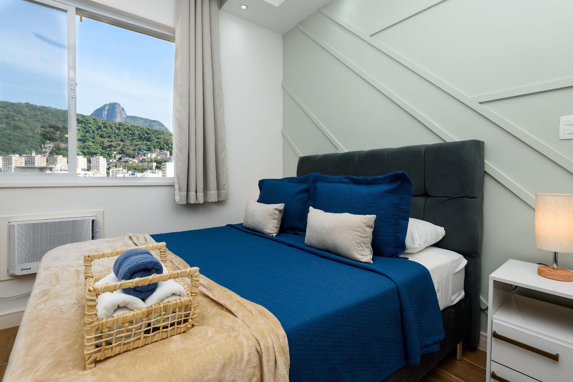 Apartamento Omar Do Rio - Sqc 143/1320: Moderno Com Vista P/ Cristo Redentor, Smart Tv, Internet 250mbps, A 230m Do Metrô Siqueira Campos E 10 Minutos Da De Copacabana *