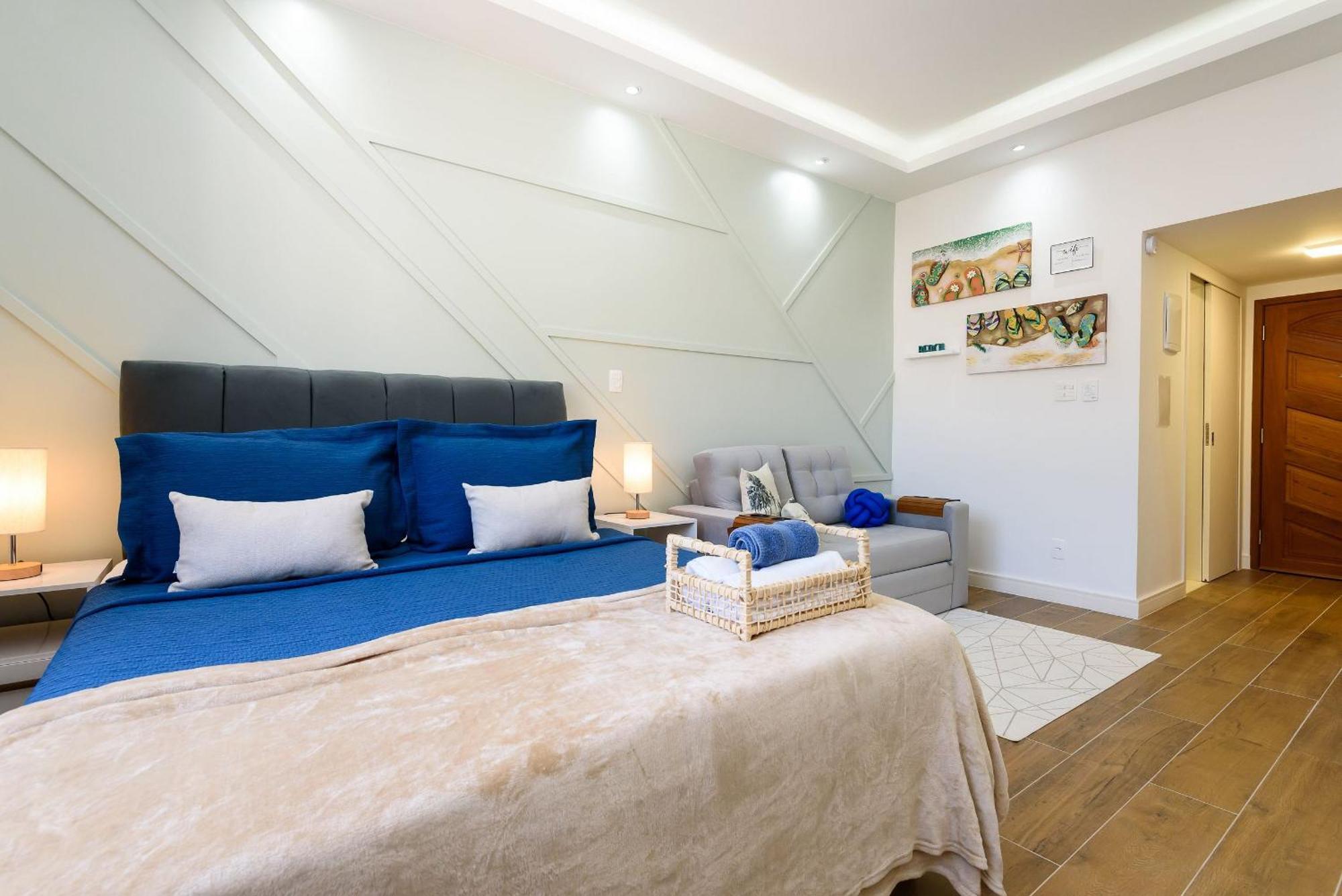 Apartamento Omar Do Rio - Sqc 143/1320: Moderno Com Vista P/ Cristo Redentor, Smart Tv, Internet 250mbps, A 230m Do Metrô Siqueira Campos E 10 Minutos Da De Copacabana