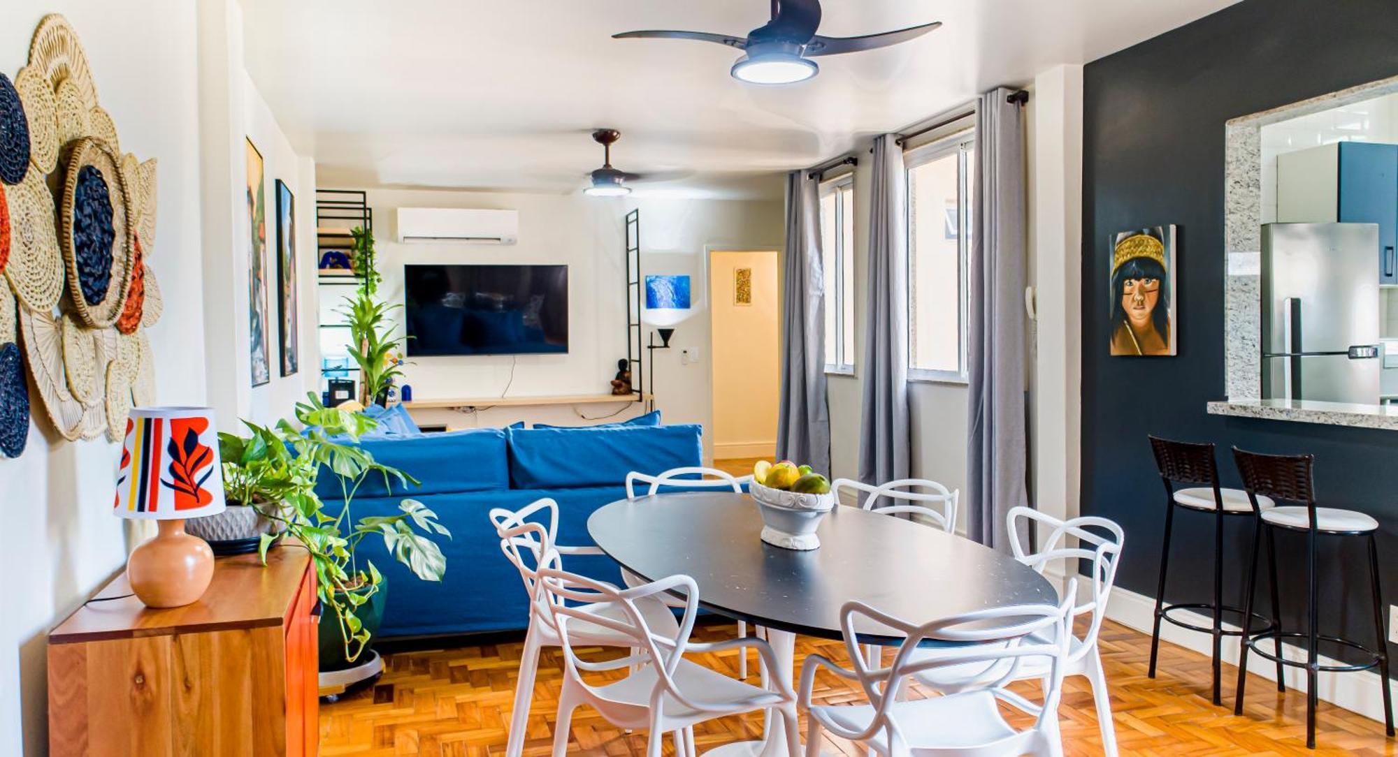 03 Quartos , Todo Reformado, No Posto 6 De Copacabana Enorme, 6 Camas, Ao Lado De Arpoador E Ipanema , Climatizado , Wifi E 3 Smart Tv, Pauloangerami Rp144