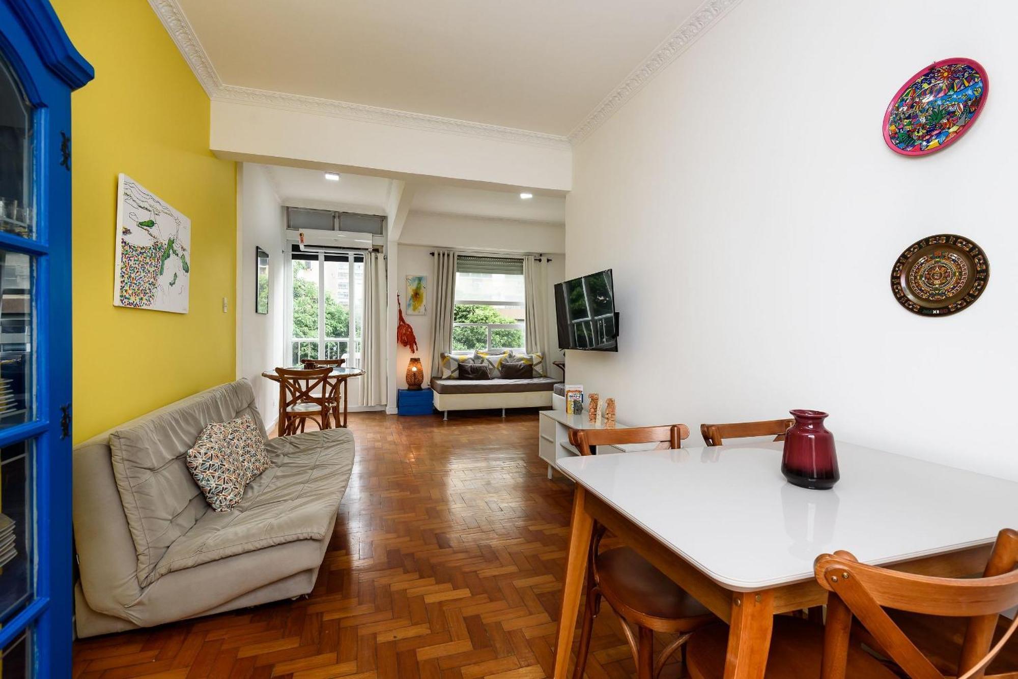 Apartamento Omar Do Rio - Vp318/404: Qto E Sala., Smart Tv, Internet 250mbps, A 300m Da De Ipanema E A 110m Do Metrô Nossa Senhora Da Paz Rio de Janeiro