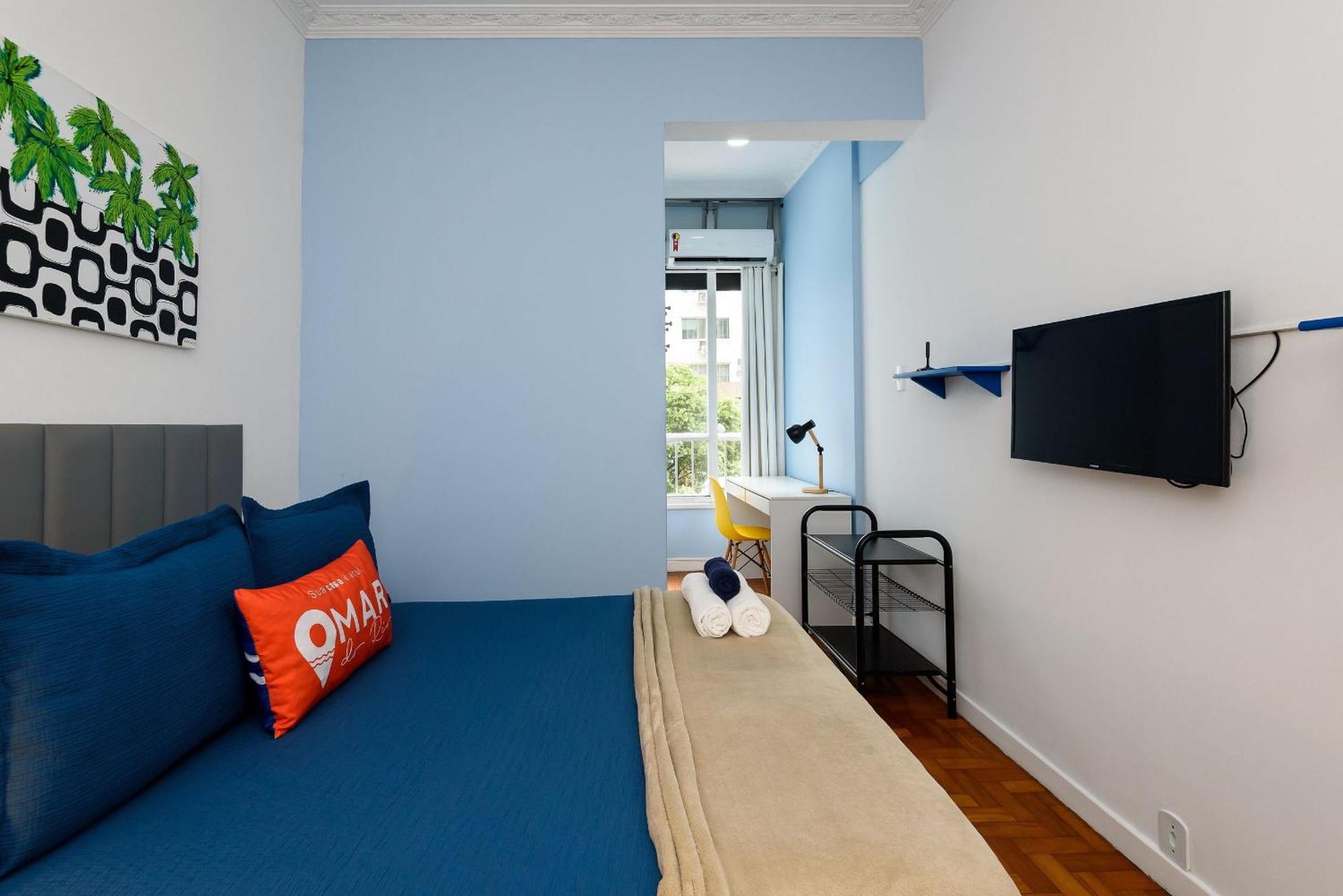 Apartamento Omar Do Rio - Vp318/404: Qto E Sala., Smart Tv, Internet 250mbps, A 300m Da De Ipanema E A 110m Do Metrô Nossa Senhora Da Paz *
