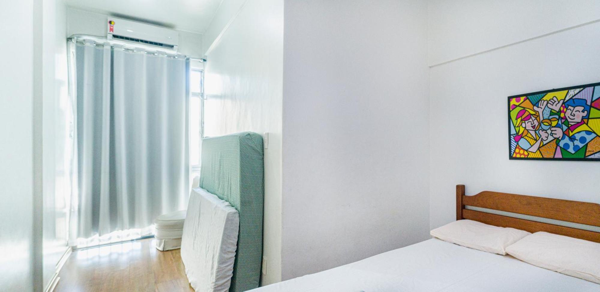 Completo Na De Copacabana 02 Quartos Com Vista Lateral Mar Em Andar Alto, Ar, Wifi , Netflix, Pauloangerami Rmvc18 Apartamento