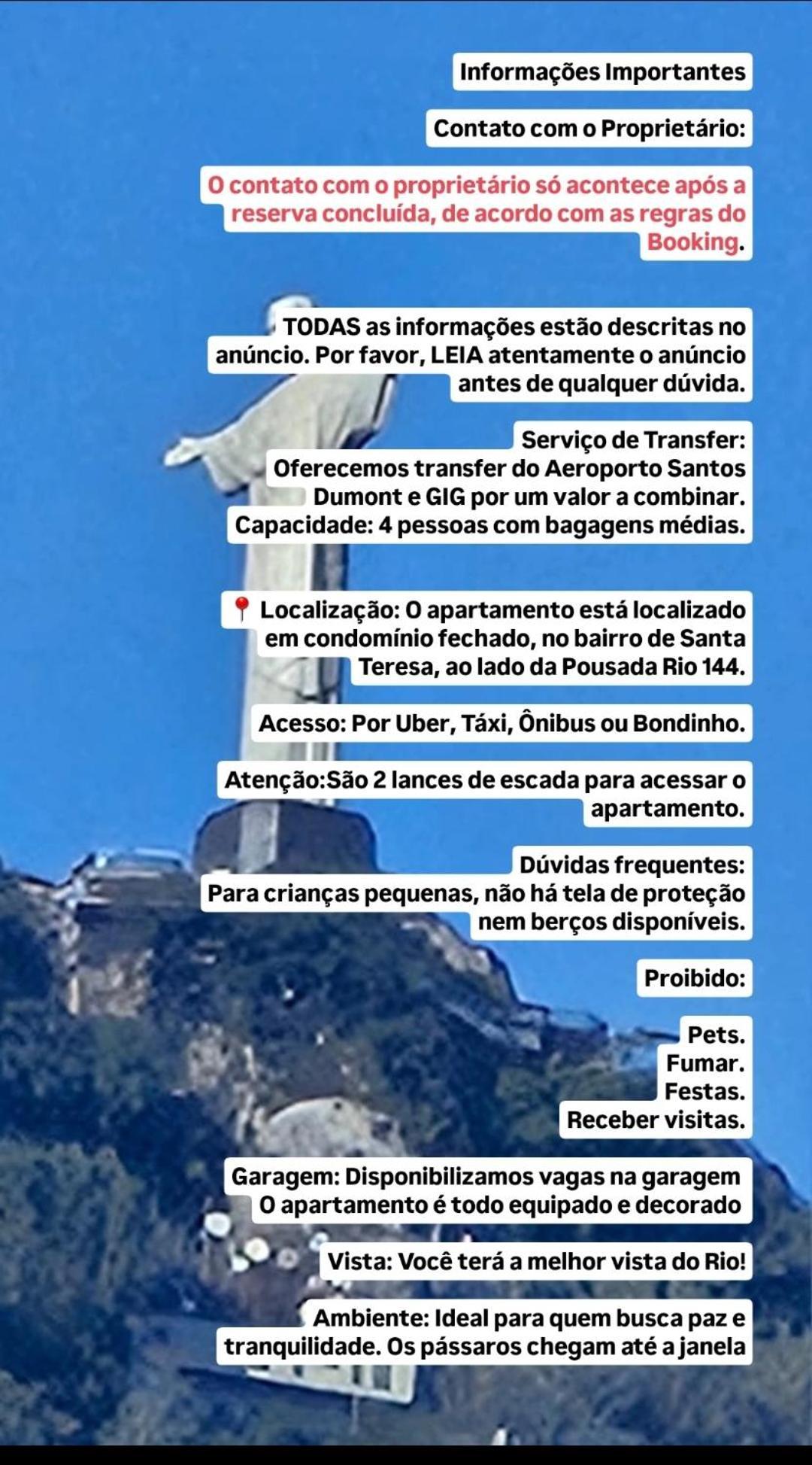 Apto Inteiro 78M Vista Cristo Redentor Para 5 Pessoas Rio de Janeiro