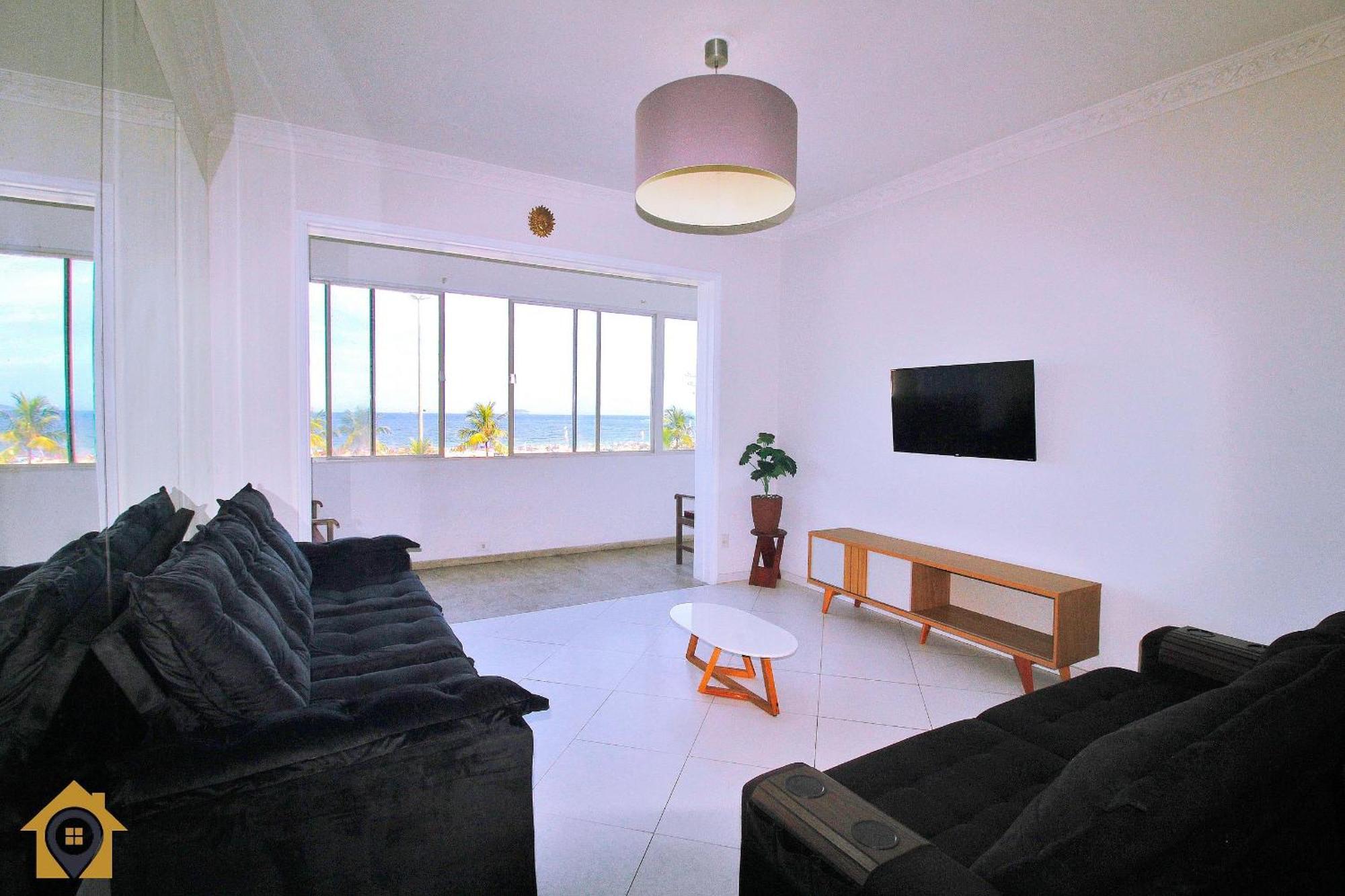 Com Vista Espetacular P/ 9 Pessoas, Frente Mar, Proximo Ao Metro. Apartamento *