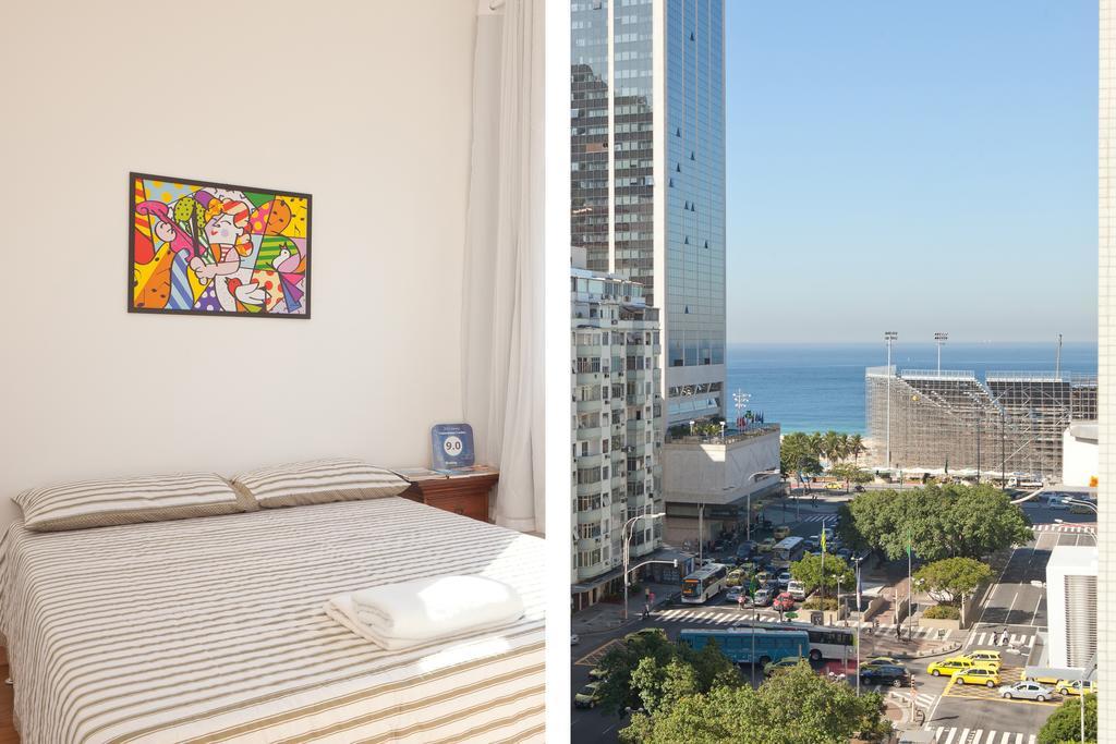 Apartamento Completo Na De Copacabana 02 Quartos Com Vista Lateral Mar Em Andar Alto, Ar, Wifi , Netflix, Pauloangerami Rmvc18