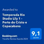 Temporada Rio Studio Lily 1 - Perto Do Cristo E Copacabana