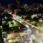 Fantástica vista da fronteira Leblon e Ipanema