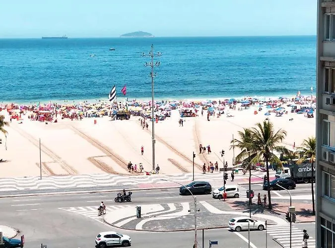 Apartamento Copacabana Vista Mar, Quadra Da Praia.