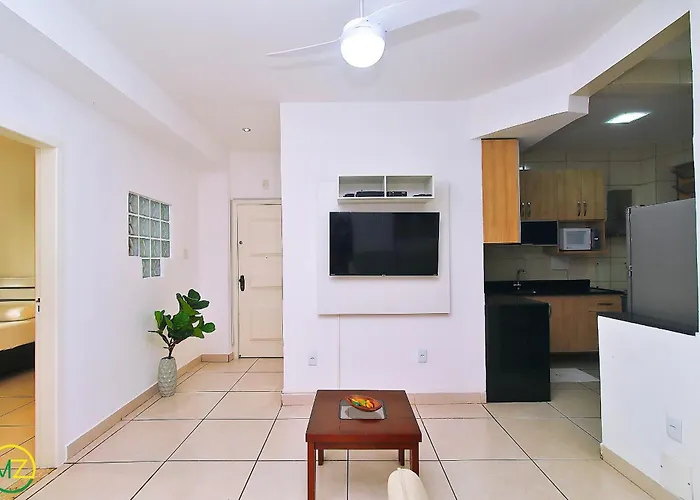 Otimo 2 Quartos Na Quadra Da Praia Para 6 Pessoas