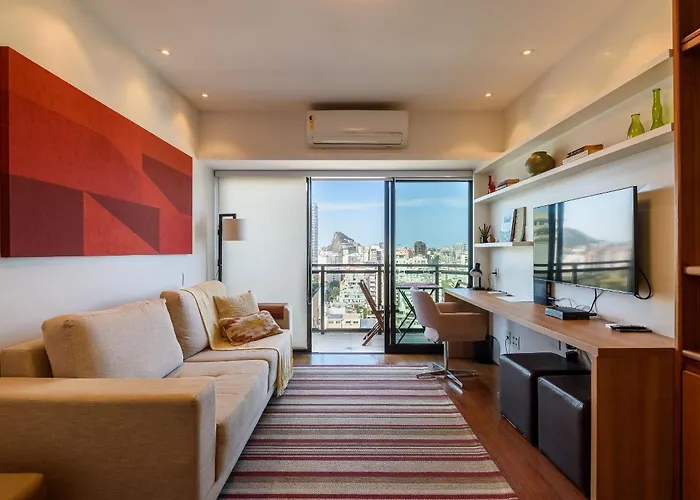 Flat Com Piscina, Varanda, Vista Mar E Cristo