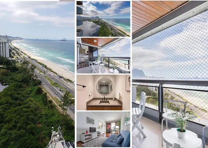 Vista De Cinema Do 19 Andar Da Praia Barra Da Tijuca - Portaria 24H, Estacionamento, Wi-Fi 35Mbps, Ar Condicionado - Banheiro Recem Reformado