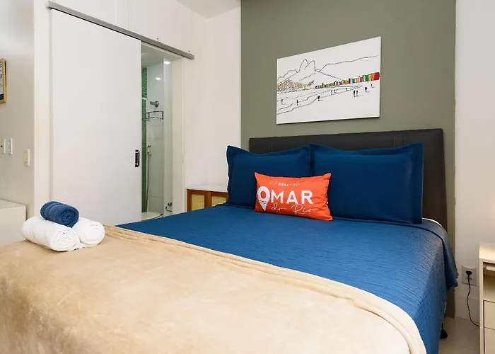 Omar do Rio - PM 269/407: Studio na Quadra da Praia de Ipanema entre os Postos 8 e 9, Internet 125mbps + Workstation e Roku TV, próximo ao Metrô General Osório