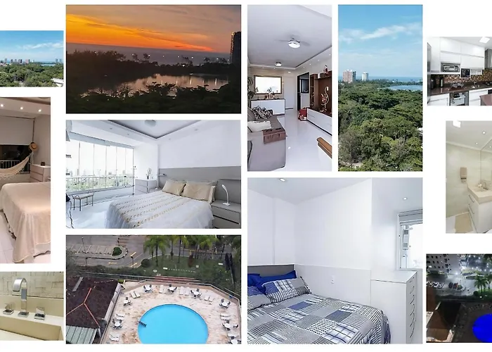 Rosa Dos Ventos - Premium Luxo 5 Estrelas - Vista Mar - Barra Da Tijuca - 2 Quartos, Cozinha Equipada, Amplo E Arejado, Ar Cond, Estacionamento Gratis, Restaurante No Local, Melhor Localizacao Da Regiao, Va A Pe Para Praia, Barra Shopping, Village Ma