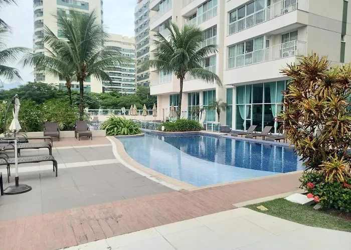 Lindo Flat Na Barra Da Tijuca Proximo A Shopping E Praias