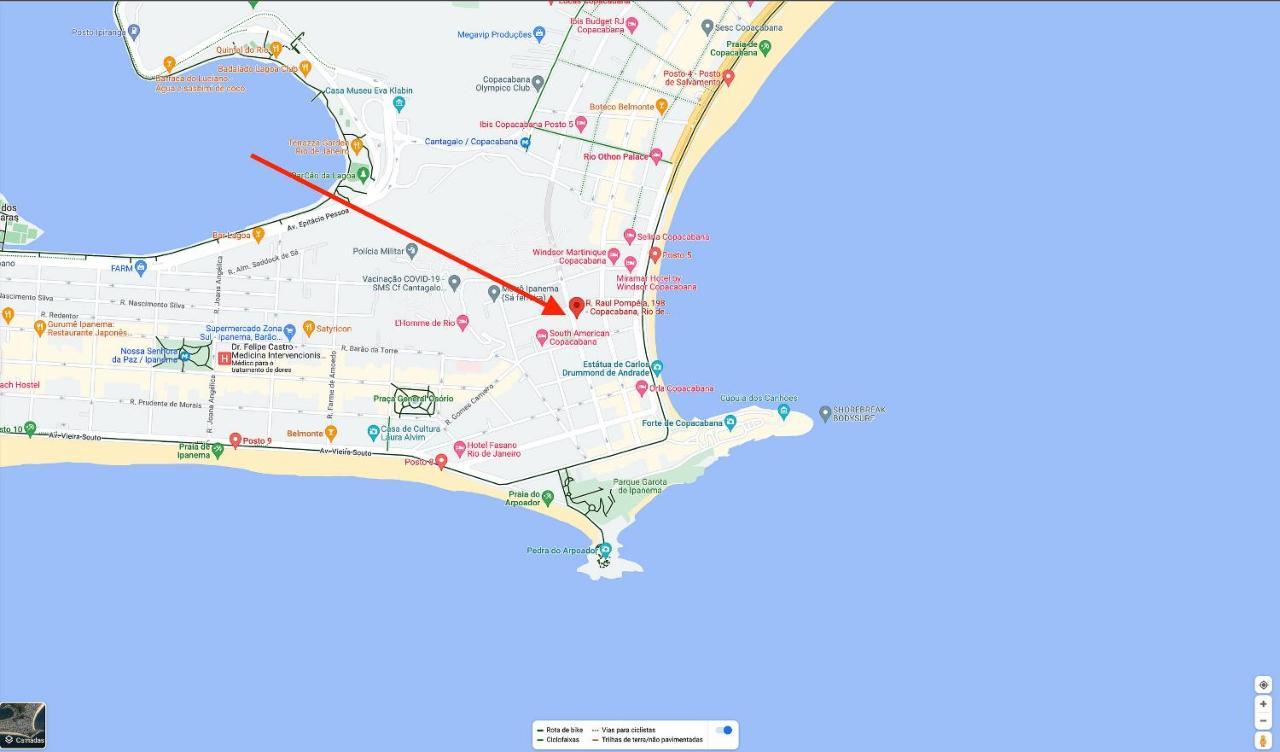 2qtos: Copacabana, Ipanema E Metro! Apartamento