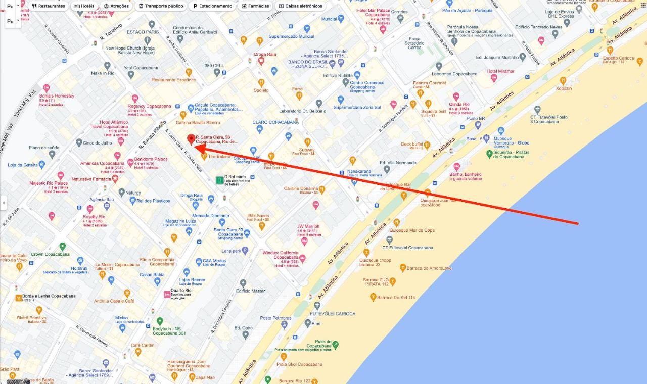 Line Rio: Copacabana Moderno Studio C/ Internet 500mbps, Smart Tv
