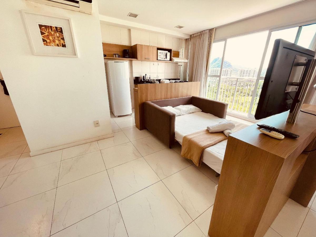Apartamento Flat E Perfeito Inteiro Na Barra Da Tijuca Com Cozinha, Lavanderia, Garagem E Wi Fi Rio de Janeiro