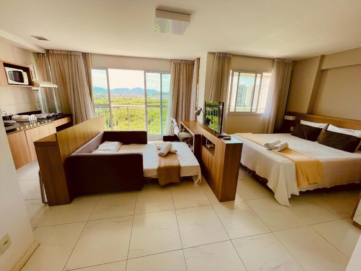 Apartamento Flat E Perfeito Inteiro Na Barra Da Tijuca Com Cozinha, Lavanderia, Garagem E Wi Fi Rio de Janeiro