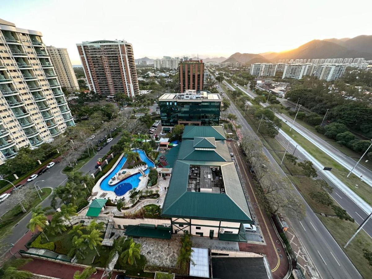 Aparthotel Flat Com Vista Panoramica -15- Na Barra Da Tijuca - Estacionamento Gratuito - Frigobar - Ar Condicionado - Piscina - Academia - Balsa Gratis - Varanda - Vista Parcial Mar E Lagoa *