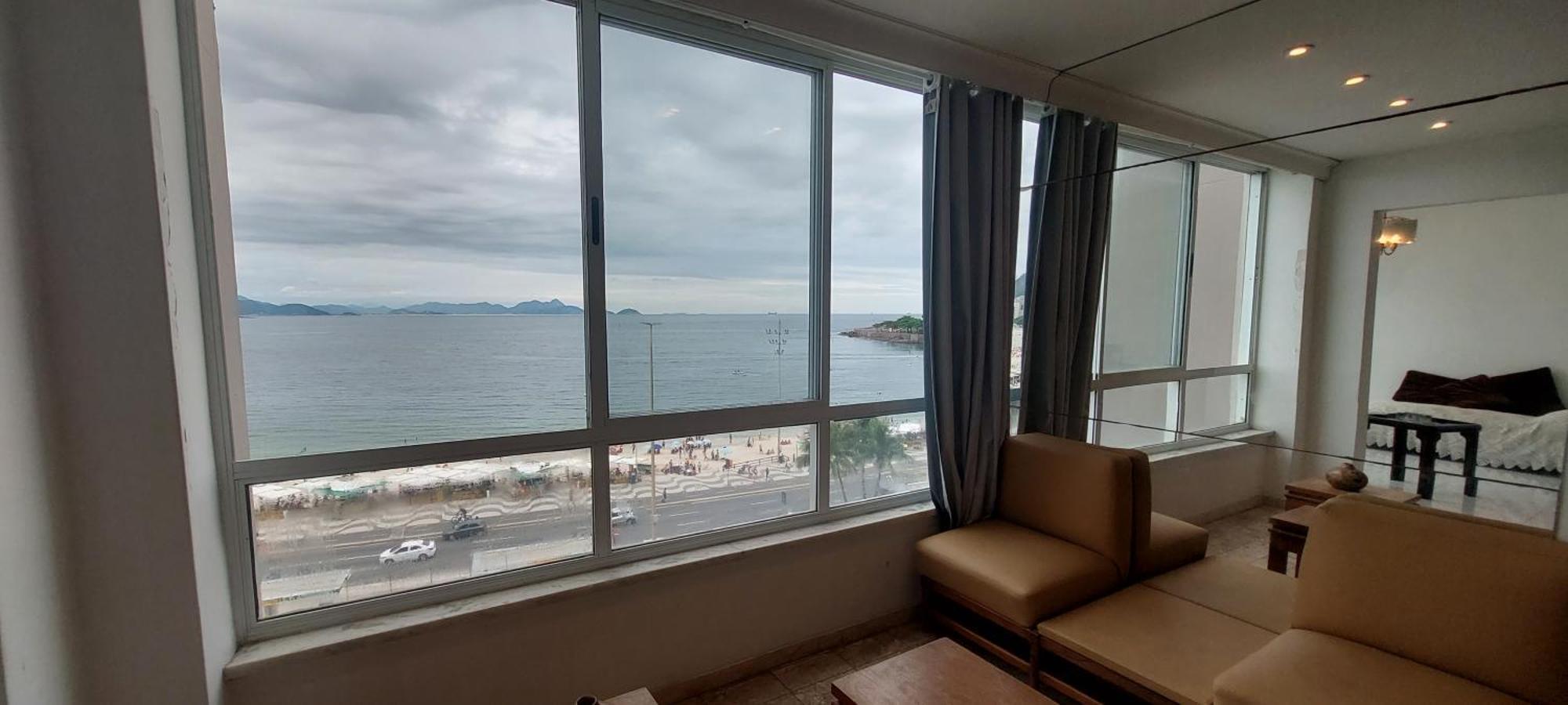 Apartamento Frontal Mar Em Copa! Vista 180⁰ - Classico 3 Qtos!