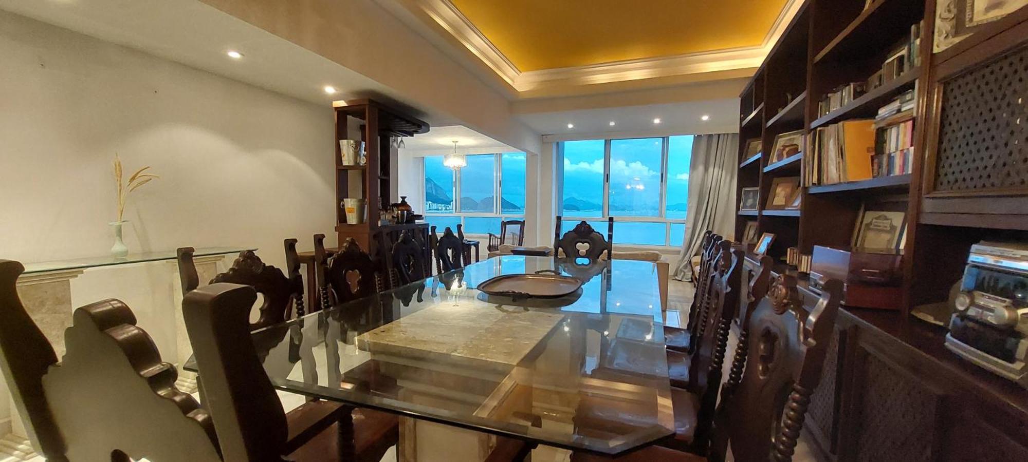 Apartamento Frontal Mar Em Copa! Vista 180⁰ - Classico 3 Qtos! Rio de Janeiro