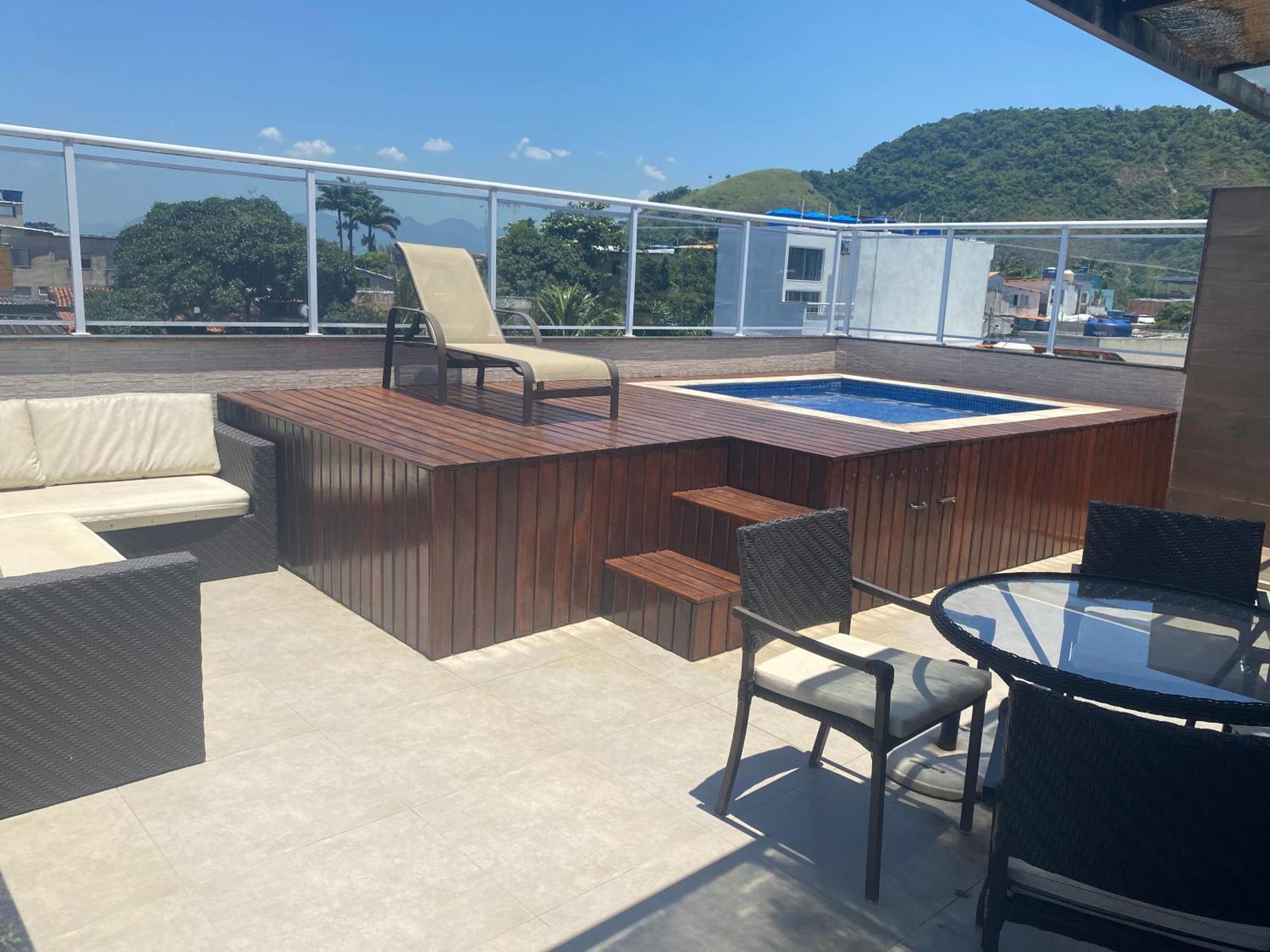 Linda Cobertura Duplex Com Piscina E Churrasqueira Na Ilha Da Gigoia Apartamento Rio de Janeiro