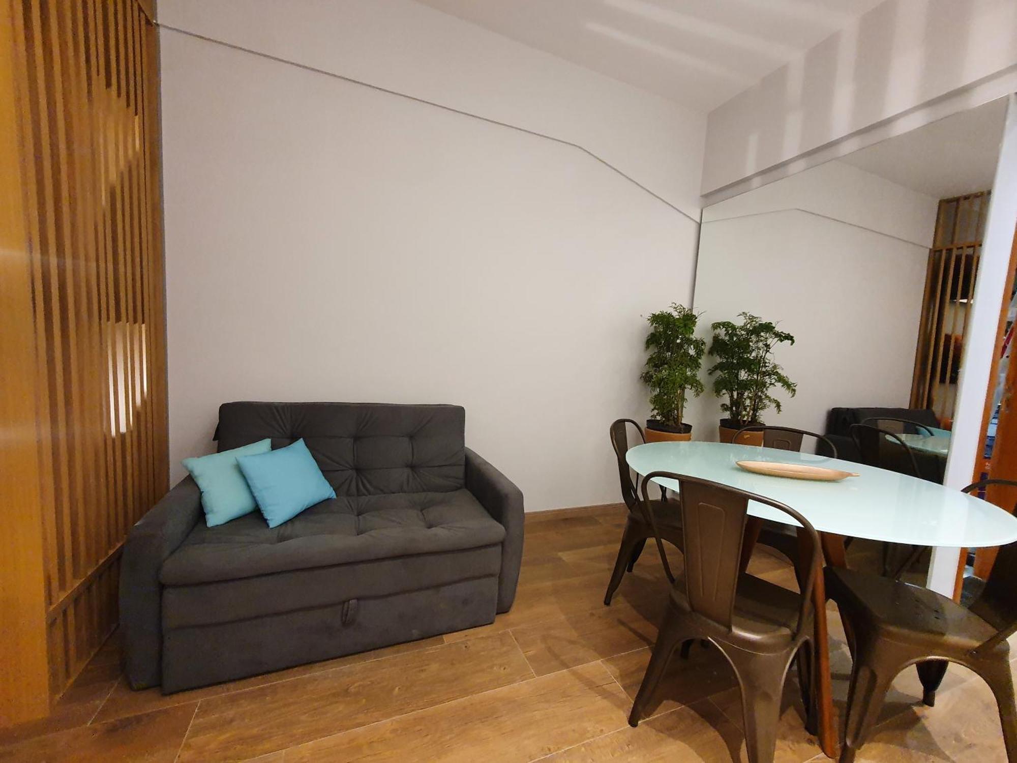 Apartamento Studio Completo Copacabana 1 Quadra Da Praia Com Garagem *