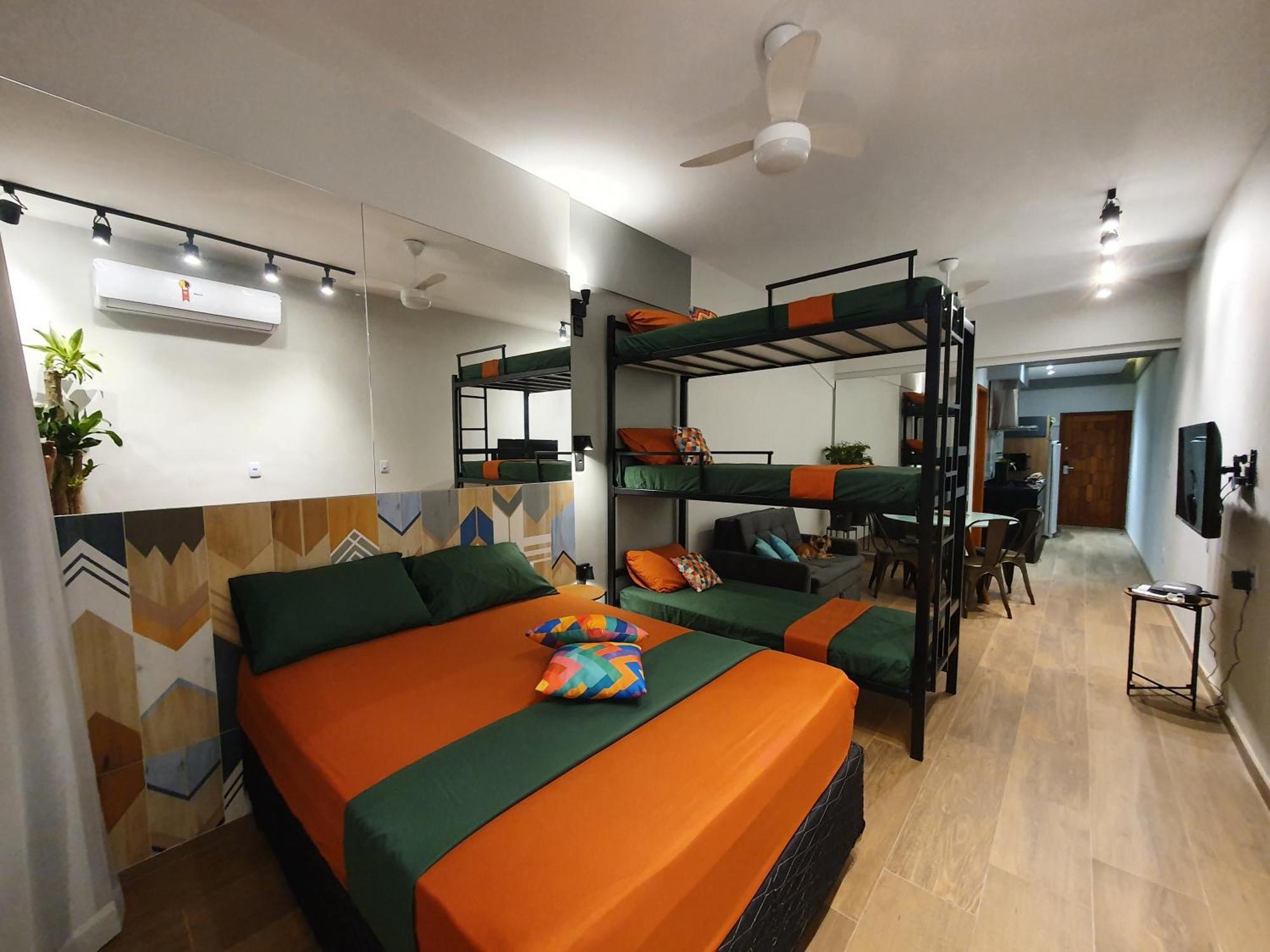 Apartamento Studio Completo Copacabana 1 Quadra Da Praia Com Garagem * Rio de Janeiro