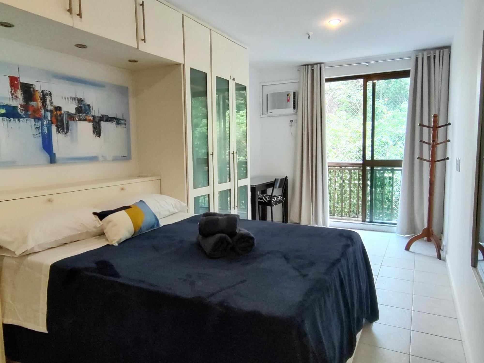 Flat Em Copacabana A 4 Min Da - Piscina, Garagem, Wi-fi, Portaria 24h, Varanda Vista Montanhas Apartamento *