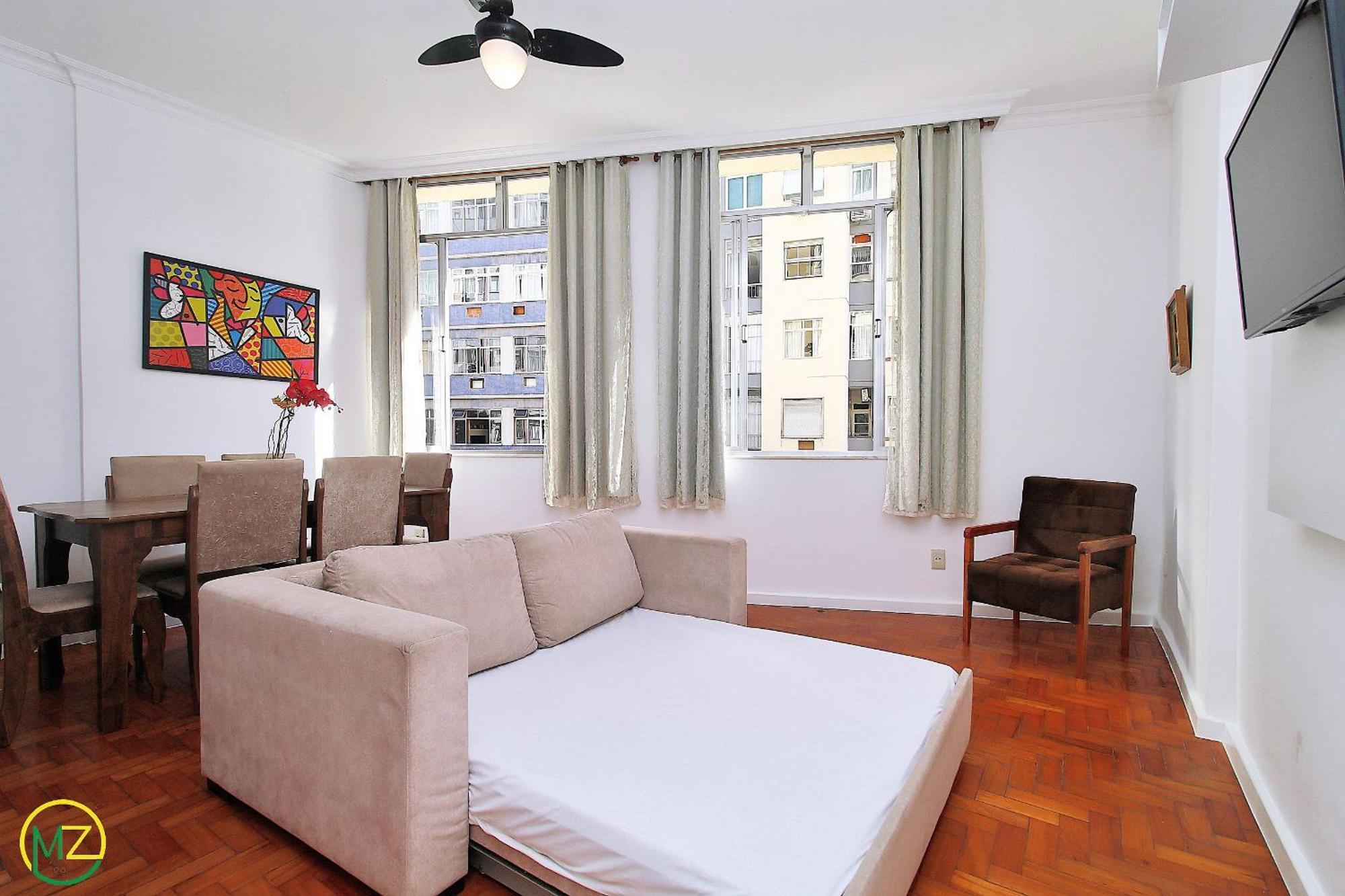 Sala E 2 Quartos Econômico No Posto 5 Em Copacabana * Rio de Janeiro