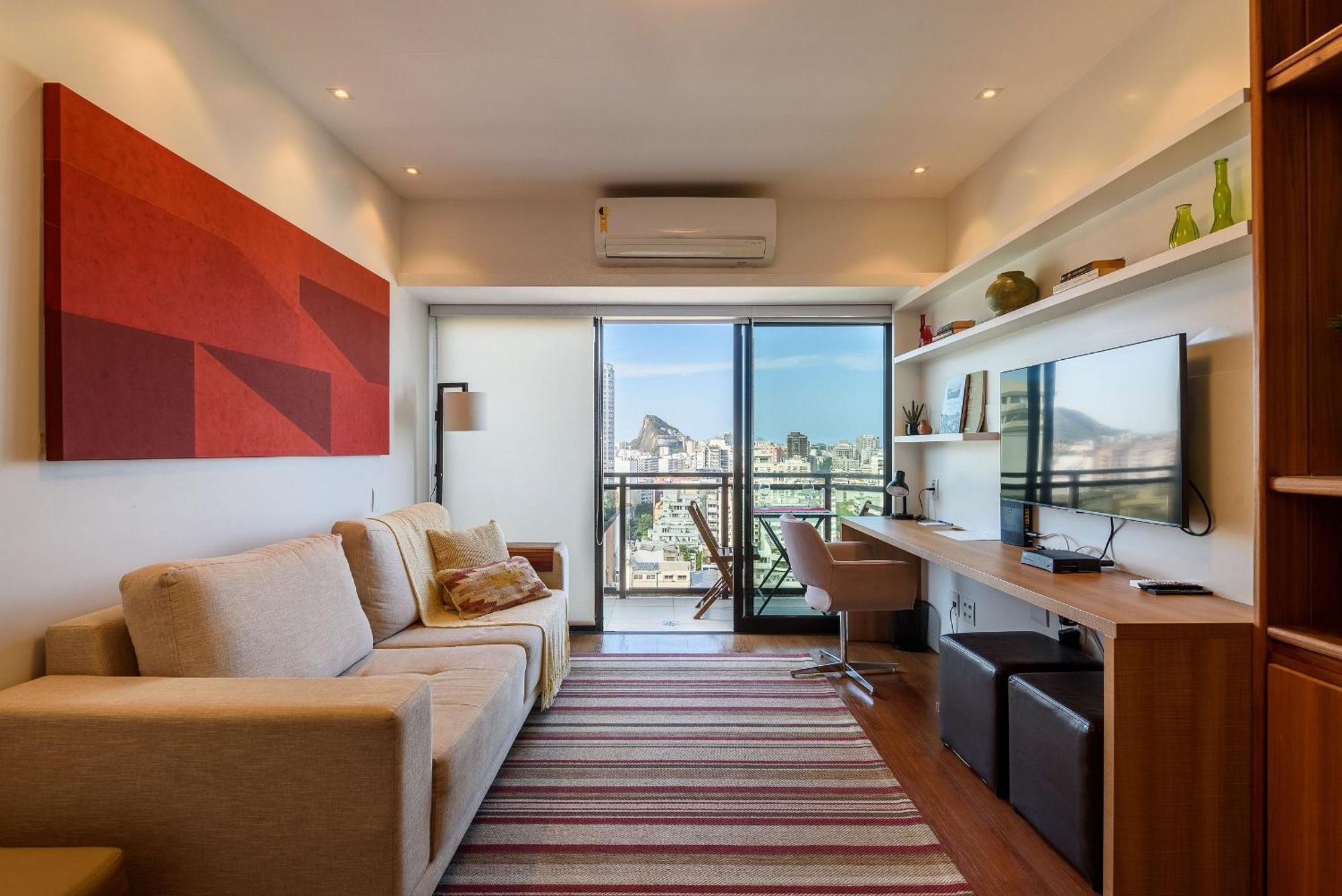 Flat Com Piscina, Varanda, Vista Mar E Cristo