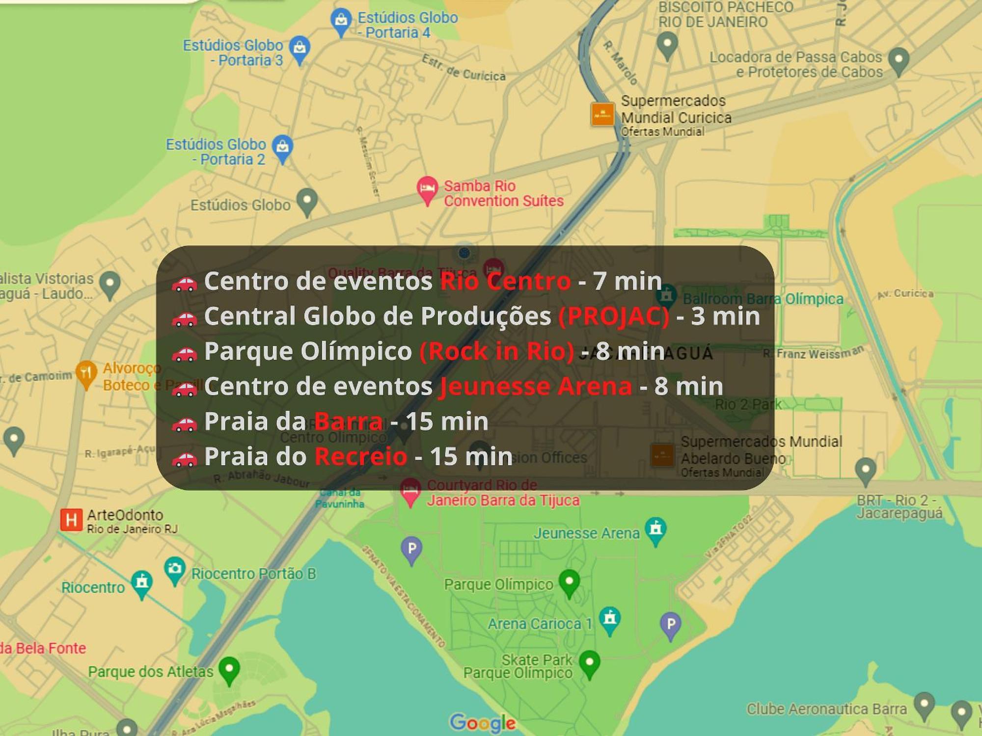 Lindo 2 Qts Rio Centro Barra Olimpica 5m Apartamento Rio de Janeiro