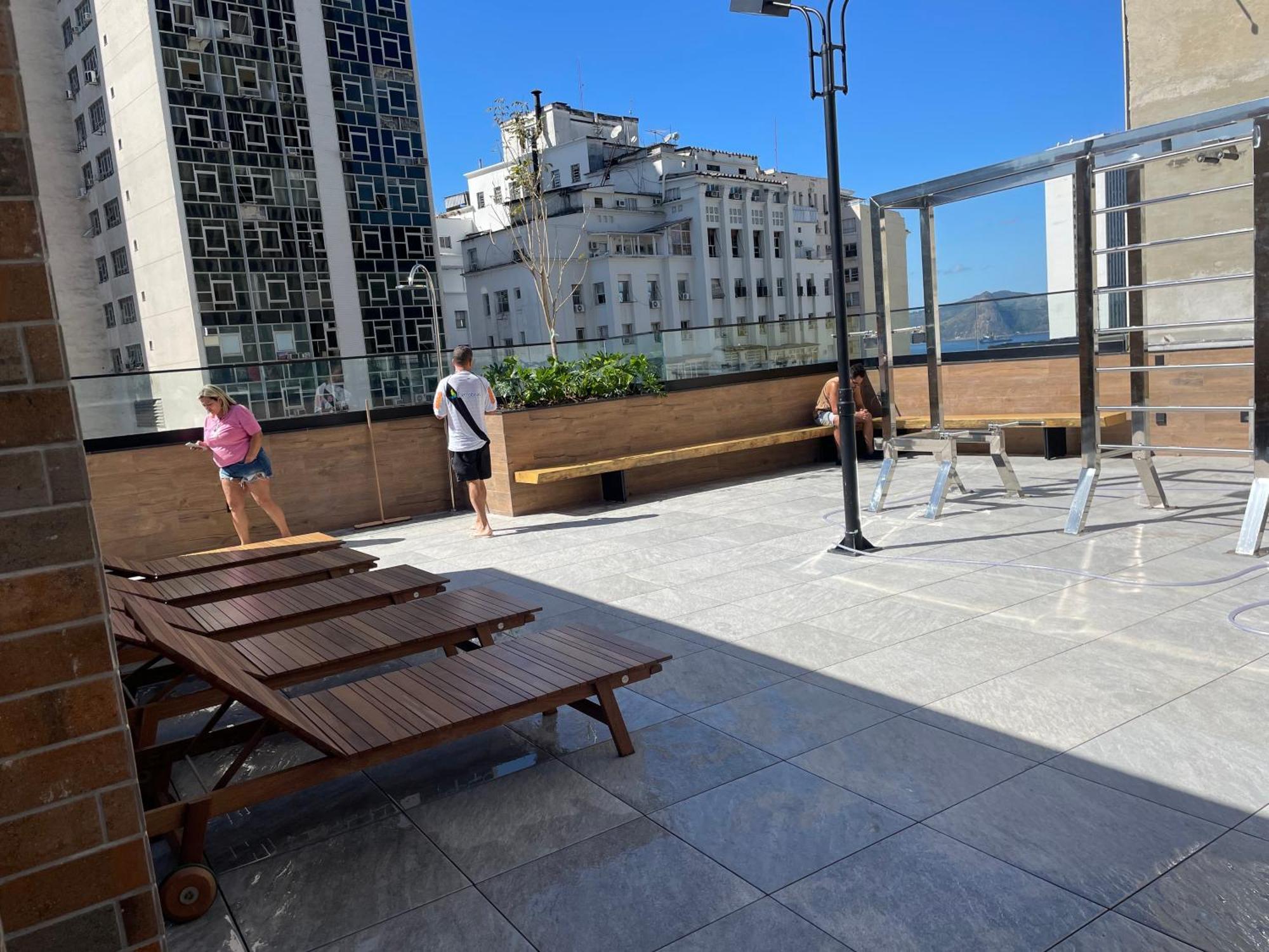 Apartamento Estudio Com Lavanderia, Cobertura, Em Frente Ao Metro, Lapa, Aeroporto Sdu E 5 Minutos Do Consulado Americano Rio de Janeiro