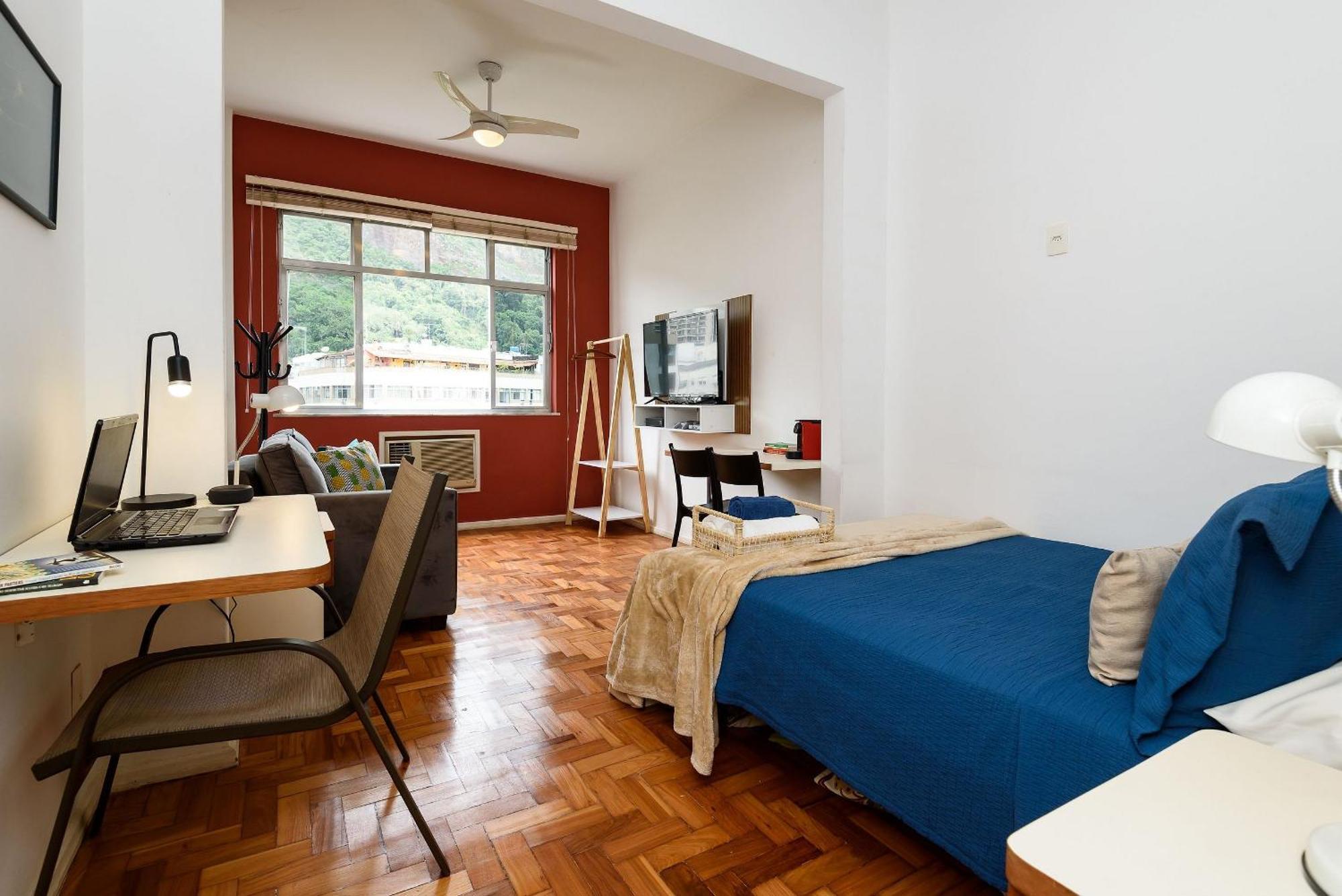 Omar Do Rio - Br 194/1104: Studio Copacabana, Internet 240mbps, Smart Tv + Tv A Cabo, Workstation, Alexa, A 80m Do Metrô Cardeal Arcoverde E A 400m Da Praia De Copacabana Rio de Janeiro