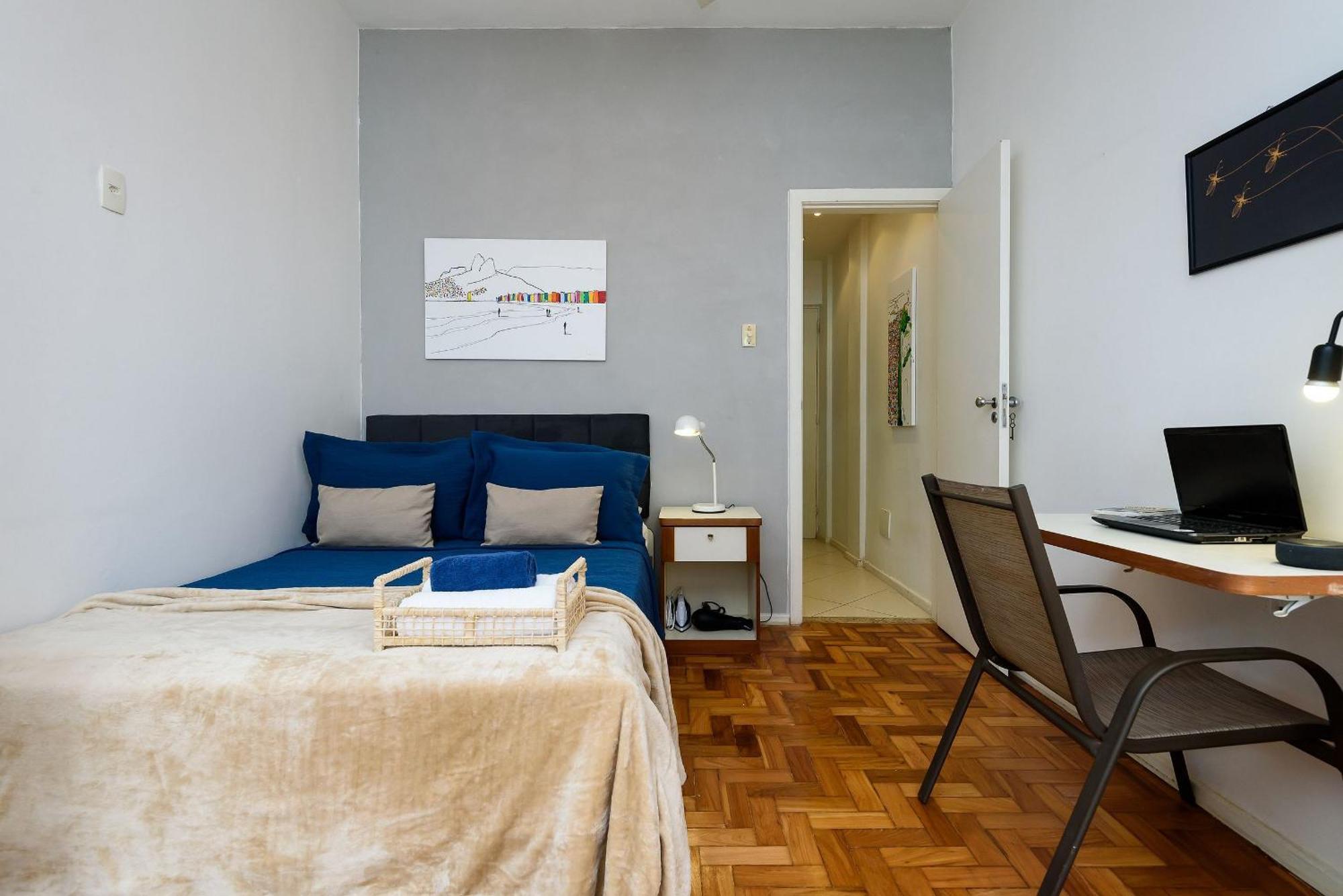 Omar Do Rio - Br 194/1104: Studio Copacabana, Internet 240mbps, Smart Tv + Tv A Cabo, Workstation, Alexa, A 80m Do Metrô Cardeal Arcoverde E A 400m Da Praia De Copacabana