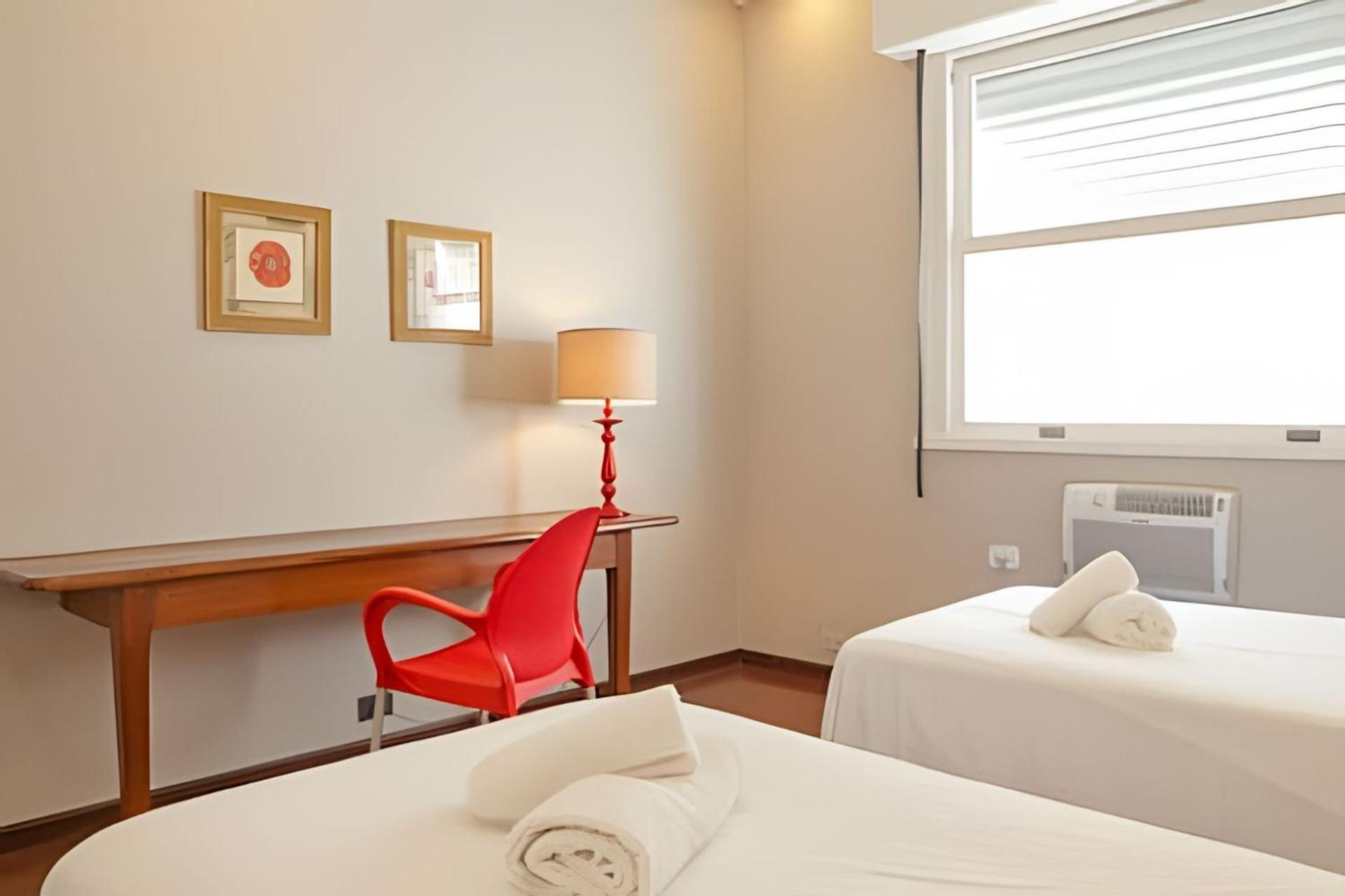 Hr.368 - Lindo De 3 Quartos Frente Mar Avenida Atlantica Locacao Temporada Apartamento