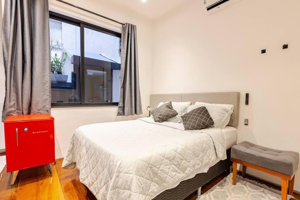 Apartamento Loft Encantador Moderno Com Varanda Em Copacabana *