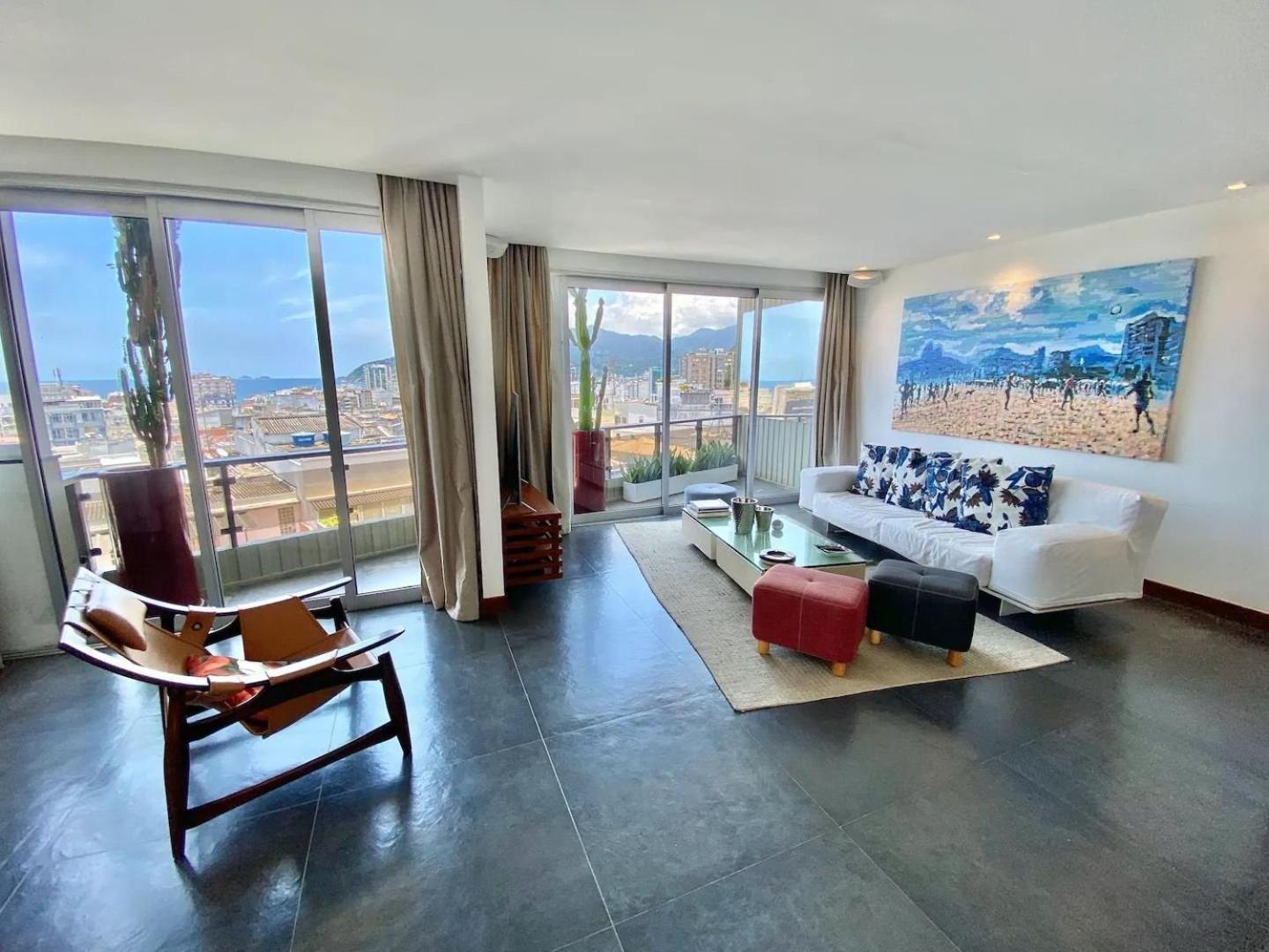 Cobertura Duplex Com Piscina Alugar Em Copacabana Com 3 Apartamento *